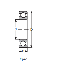 61834 Single Row Deep Groove Ball Bearing 61834 Single Row Deep Groove Ball Bearing