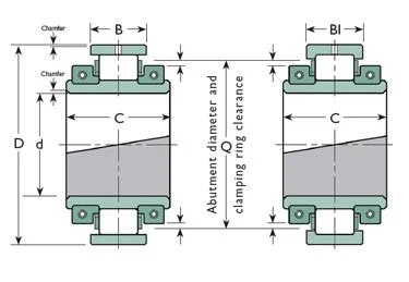 01B150MGR Bearing drawing 01B150MGR Bearing drawing